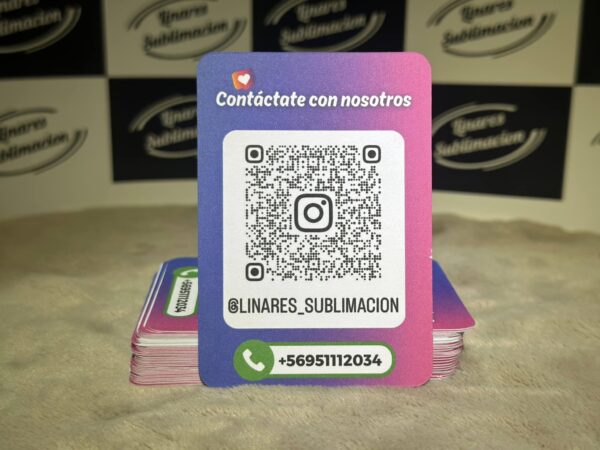 Tarjetas de Presentación Estilo Instagram - Paquete de 100 unidades - Imagen 2